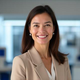 Portrait de Claire Valois, Directrice R&D chez Beauté Éclatante Paris.